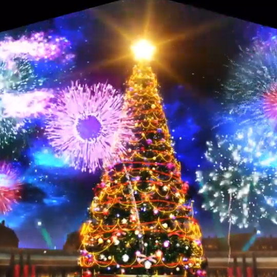 2019 花蓮幸福聖誕城 _ 建築3D光雕秀