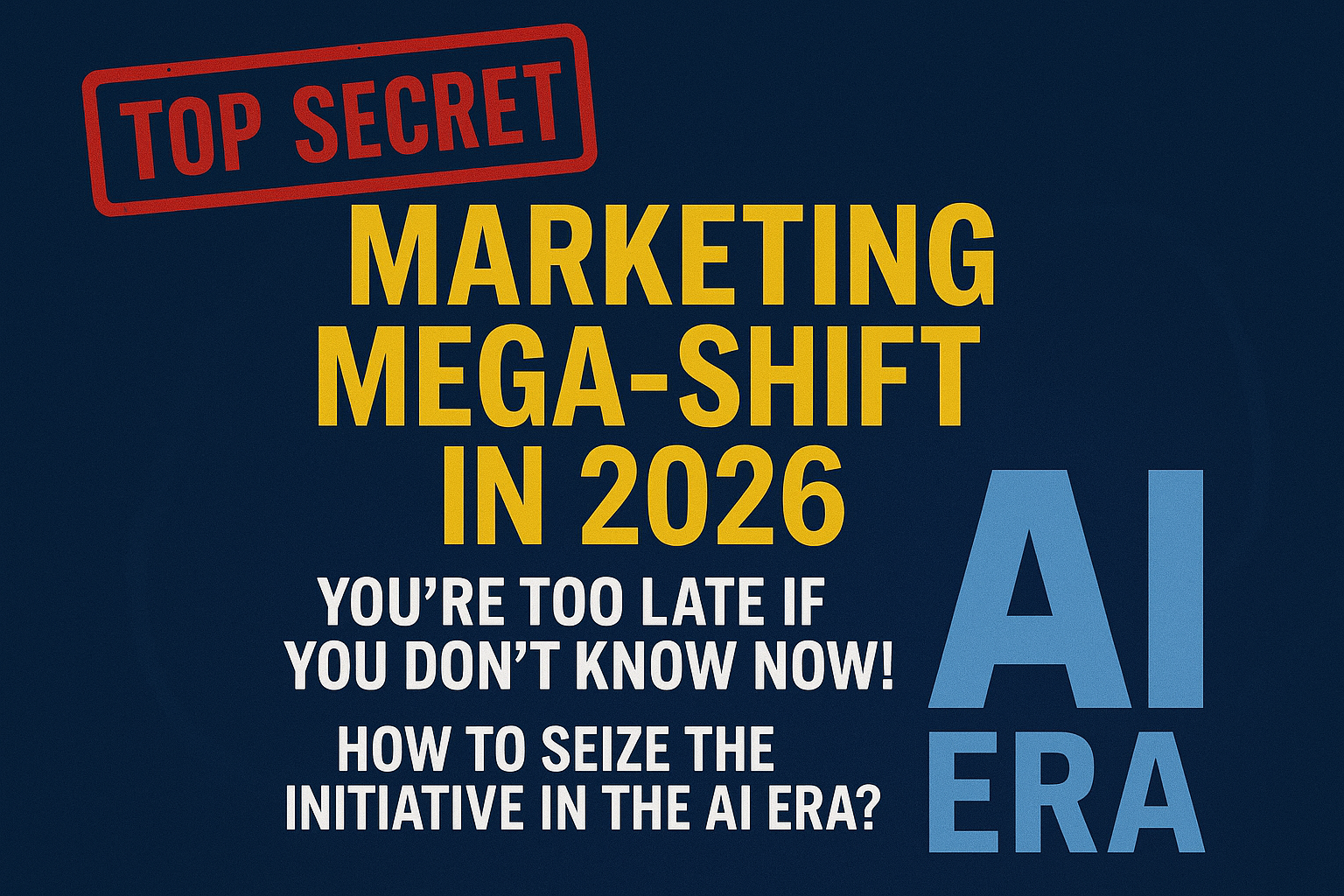 2026 行銷新規則，你跟上了嗎？搶佔先機，與我們共創數位未來！ (2026 Marketing New Rules, Are You Keeping  Up? Seize the Initiative, Co-create Your Digital Future with Us!) | 影響視覺科技