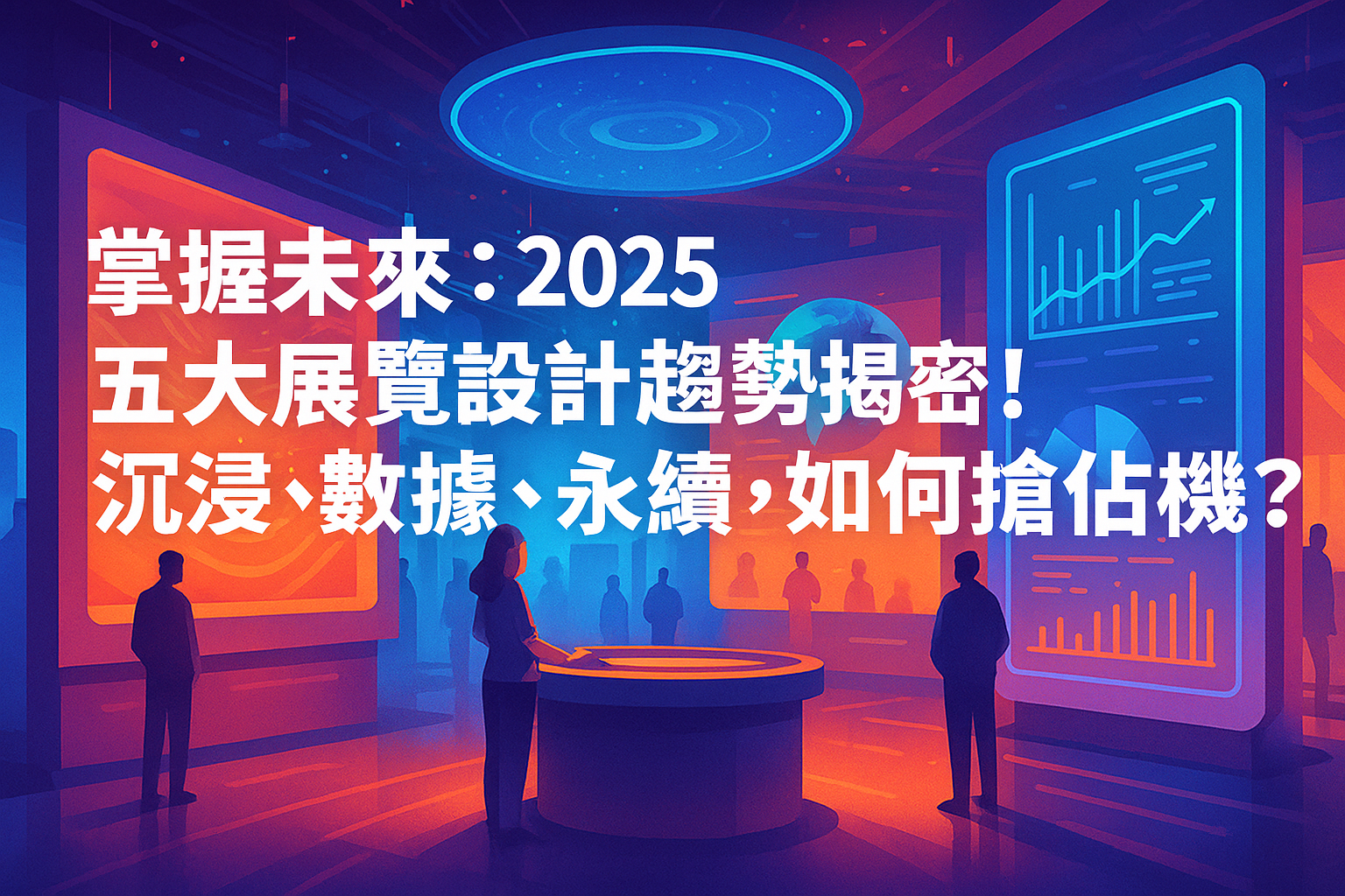 策展必看,2025五大展覽設計趨勢揭密!沉浸、數據、永續,如何搶佔先機?Master the Future: Unveiling 5 Major Exhibition Design Trends in 2025! Immersion, Data, Sustainability – How to Seize the Initiative?