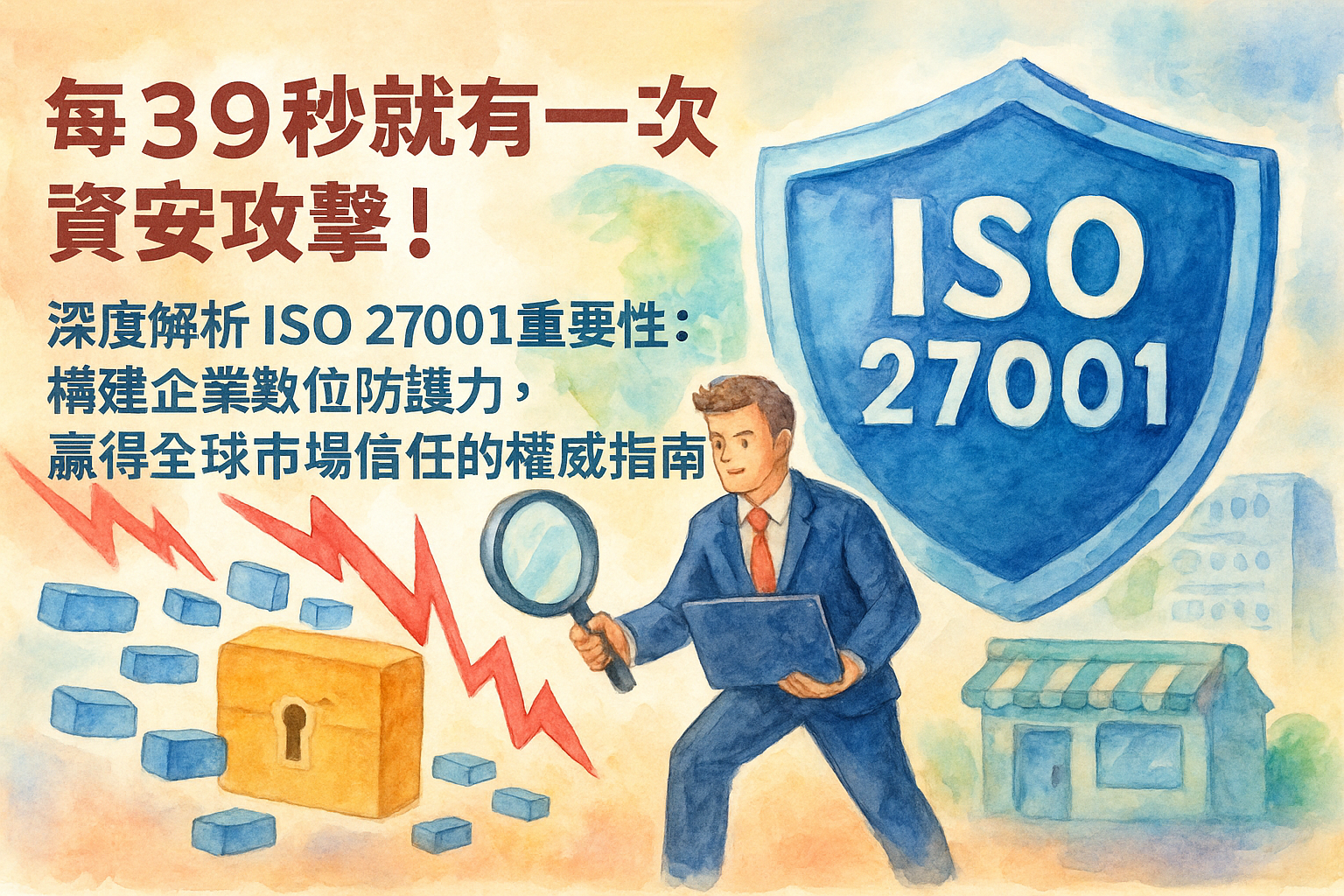 每39秒就有一次資安攻擊!深度解析 ISO 27001 重要性:構建企業數位防護力,贏得全球市場信任的權威指南。In-depth Analysis of ISO 27001’s Importance: A Definitive Guide to Building Enterprise Digital Resilience and Earning Global Trust.