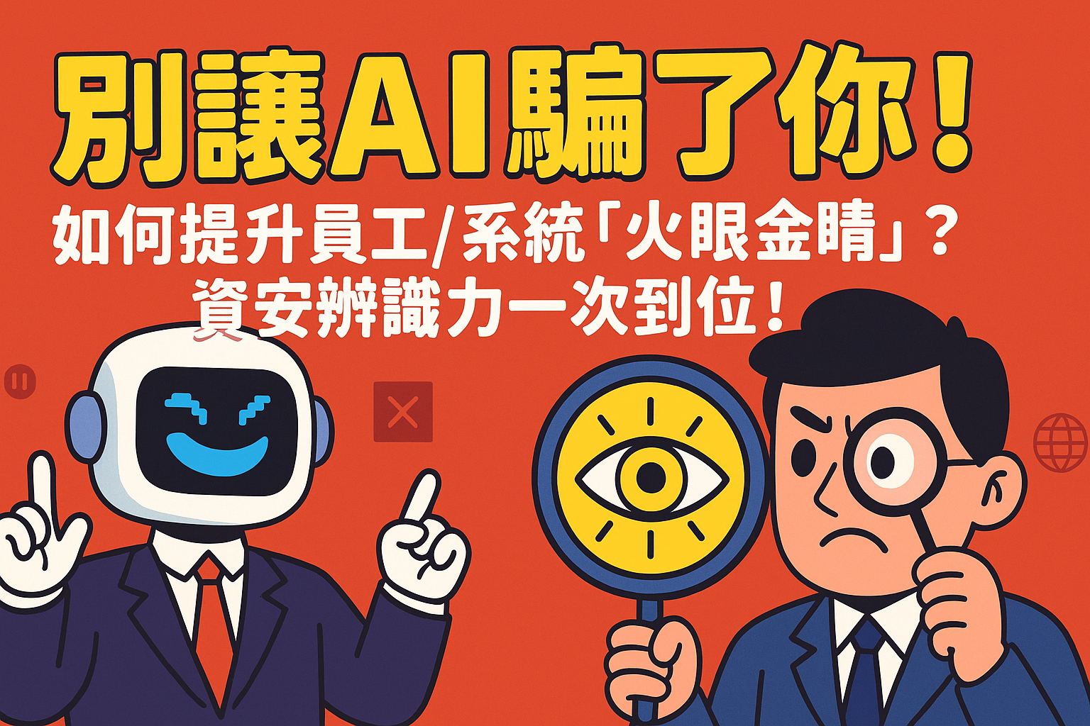 別讓AI騙了你!如何提升員工/系統「火眼金睛」?資安辨識力一次到位!Don’t Let AI Deceive You! How to Sharpen Employee/System “Sharp Eyes”? Comprehensive Cybersecurity Identification in One Go!