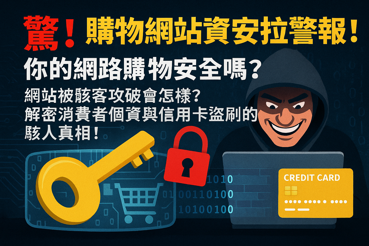 驚！購物網站資安拉警報！你的網路購物安全嗎？網站被駭客攻破會怎樣？揭秘消費者個資與信用卡盜刷的駭人真相！Shock! Shopping Site Security Alert! What Happens When a Website is Hacked? Unveiling the Horrifying Truth of Consumer Data and Credit Card Theft!