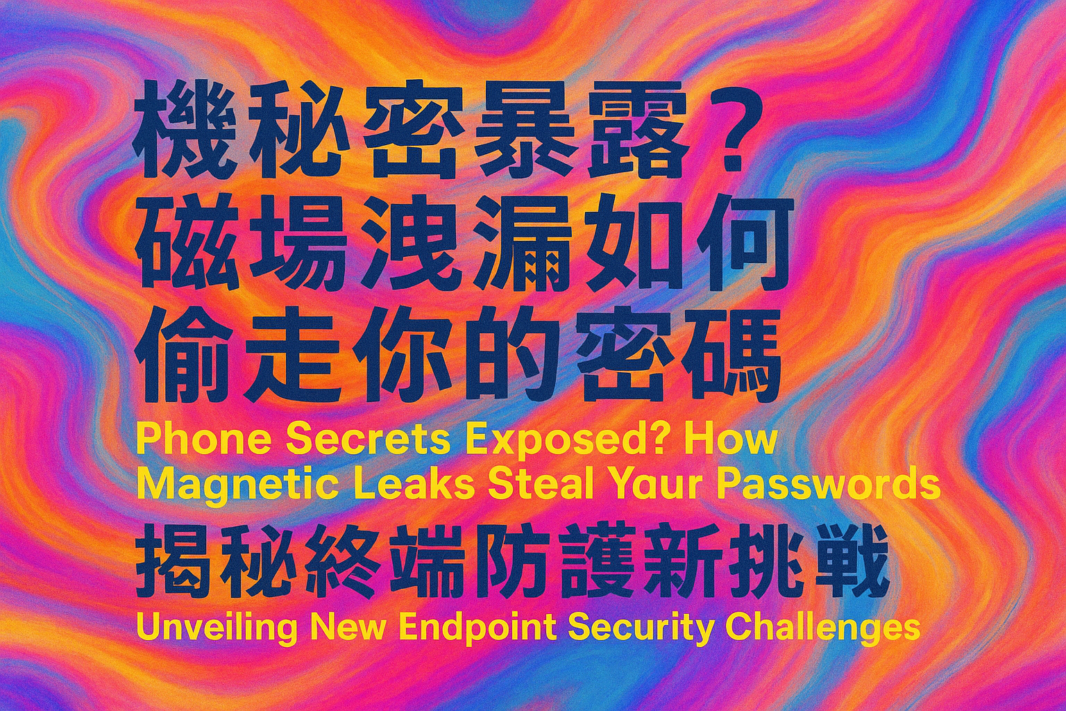手機秘密暴露?磁場洩漏如何偷走你的密碼!揭秘終端防護新挑戰!Phone Secrets Exposed? How Magnetic Leaks Steal Your Passwords! Unveiling New Endpoint Security Challenges!