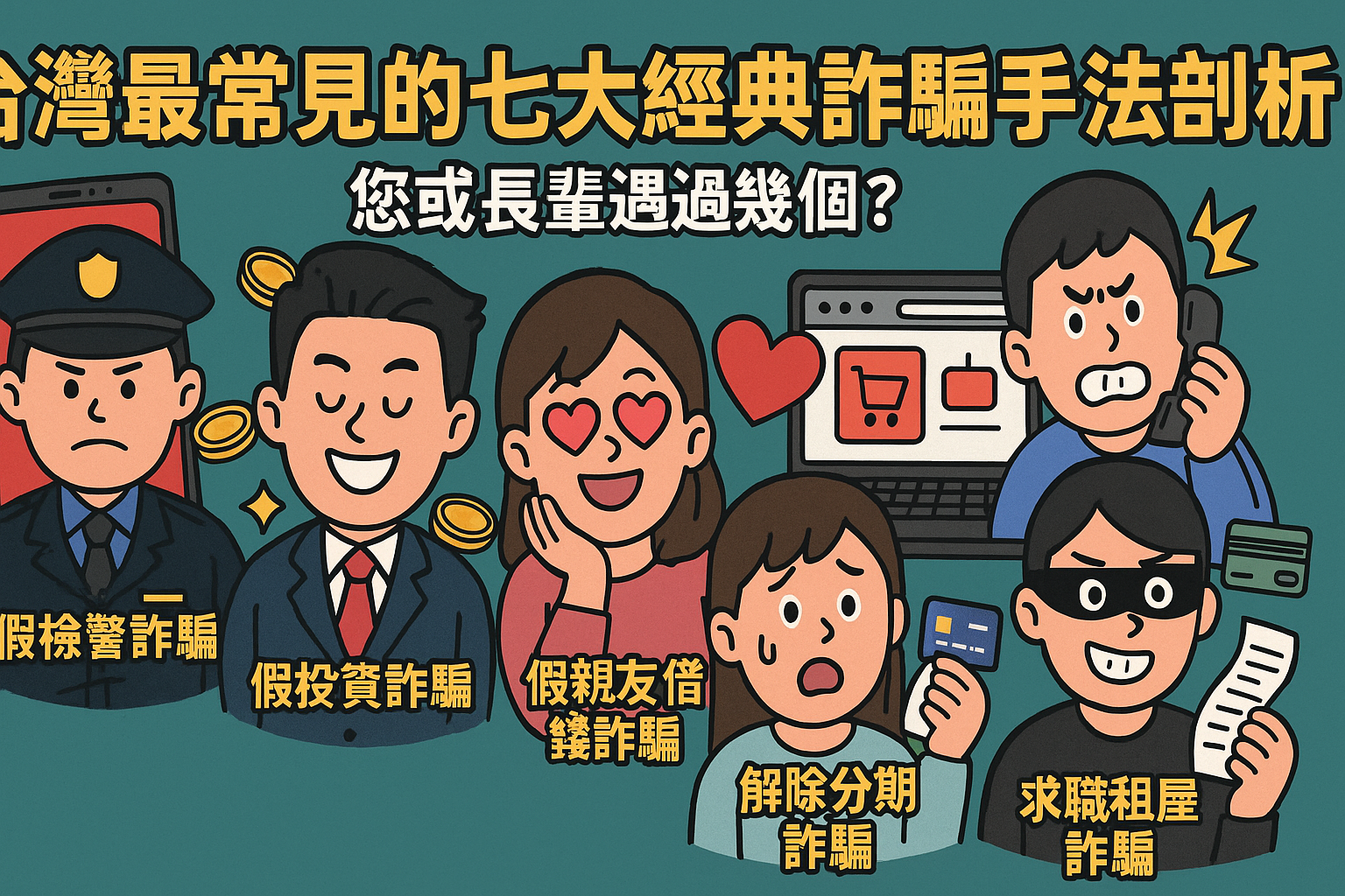 一定要分享給長輩！爸媽、阿公阿嬤請注意！詐騙就在您身邊？揭露台灣七大詐騙手法，不再上當！【影響資安】教您手機、網路防詐心法，守護退休金不再被騙！Parents, Grandparents, Pay Attention! Teaches You Mobile & Online Scam Prevention Tips, Protect Your Retirement Savings!