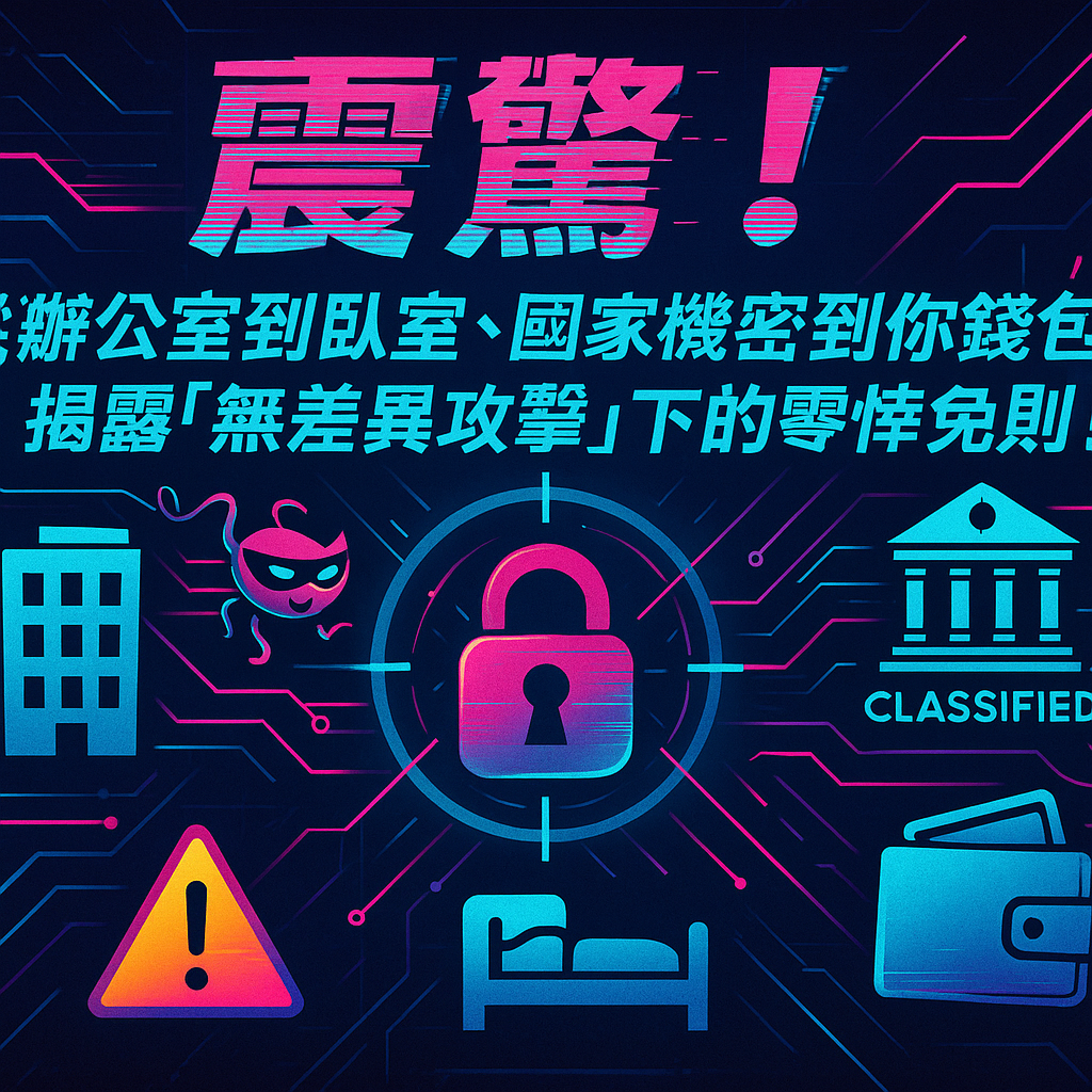 震驚!從辦公室到臥室,國家機密到你錢包,揭露「無差異攻擊」下的零倖免法則!Shocking! From Office to Bedroom, State Secrets to Your Wallet: Unveiling the “Zero Immunity Rule” in Undifferentiated Attacks!