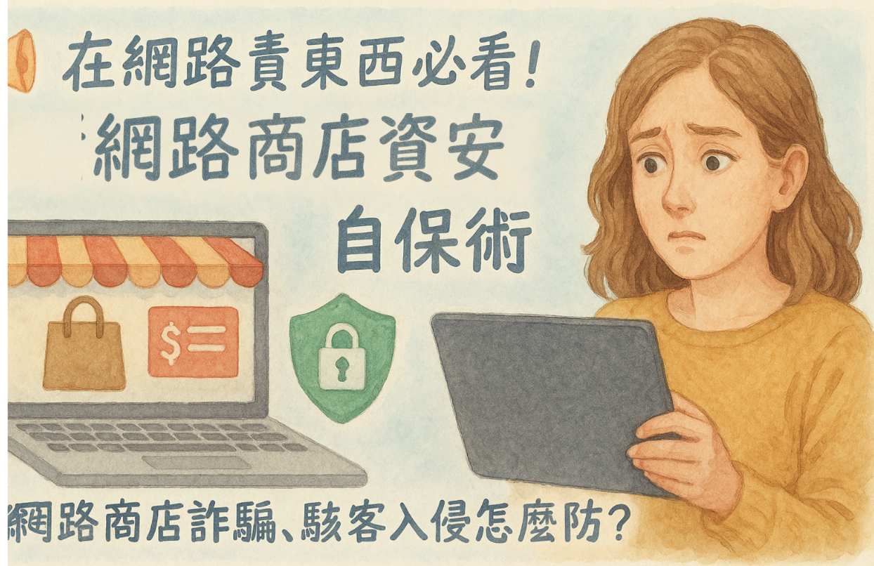 在網路賣東西必看!小資網路商店資安自保術,網路商店詐騙、駭客入侵怎麼防?{影響資安}專為小店主打造的超有感資安方案!Small E-commerce Shop Crashing?  How to Prevent Online Store Scams & Hacker Invasions? Super Effective Cybersecurity Solutions Tailored for Small Shop Owners!