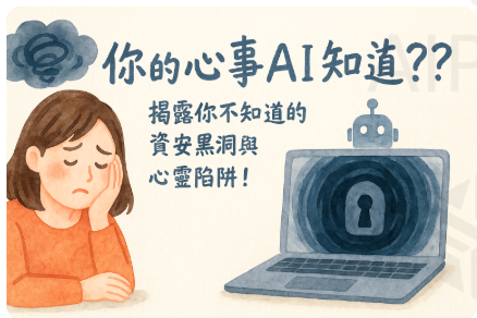你的心事AI知道??揭露你不知道的資安黑洞與心靈陷阱!Does AI Know Your Secrets?Uncover Hidden Cybersecurity Gaps & Mental Traps!