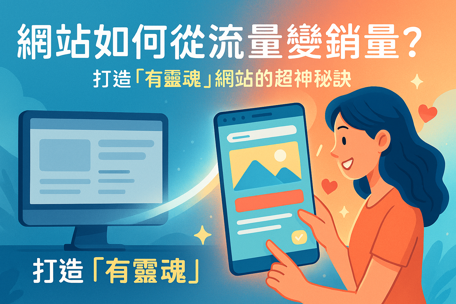 網站如何從流量變銷量?你的網站像張冷冰冰的名片?揭開品牌敘事設計的神秘面紗,讓客戶一滑就愛上你!這才是打造「有靈魂」網站的超神祕訣!