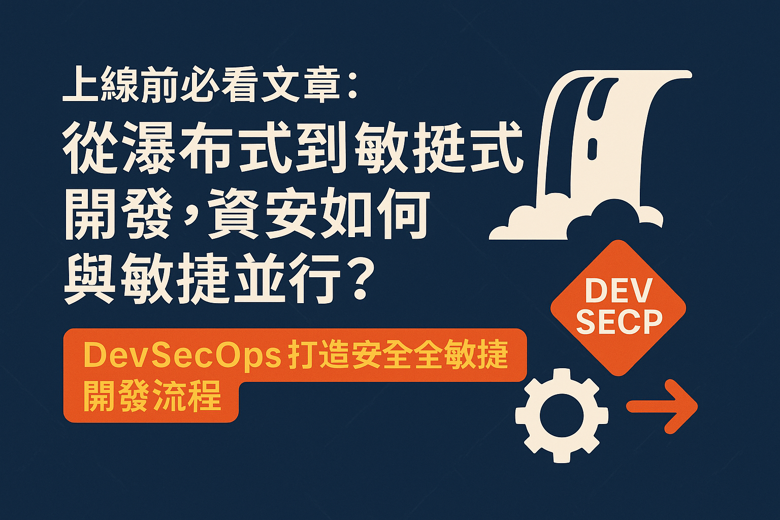 從瀑布式到敏捷式開發,為什麼傳統敏捷常常忽略資安?DevSecOps 告訴你如何化解速度與資安的衝突,打造安全又敏捷的開發流程