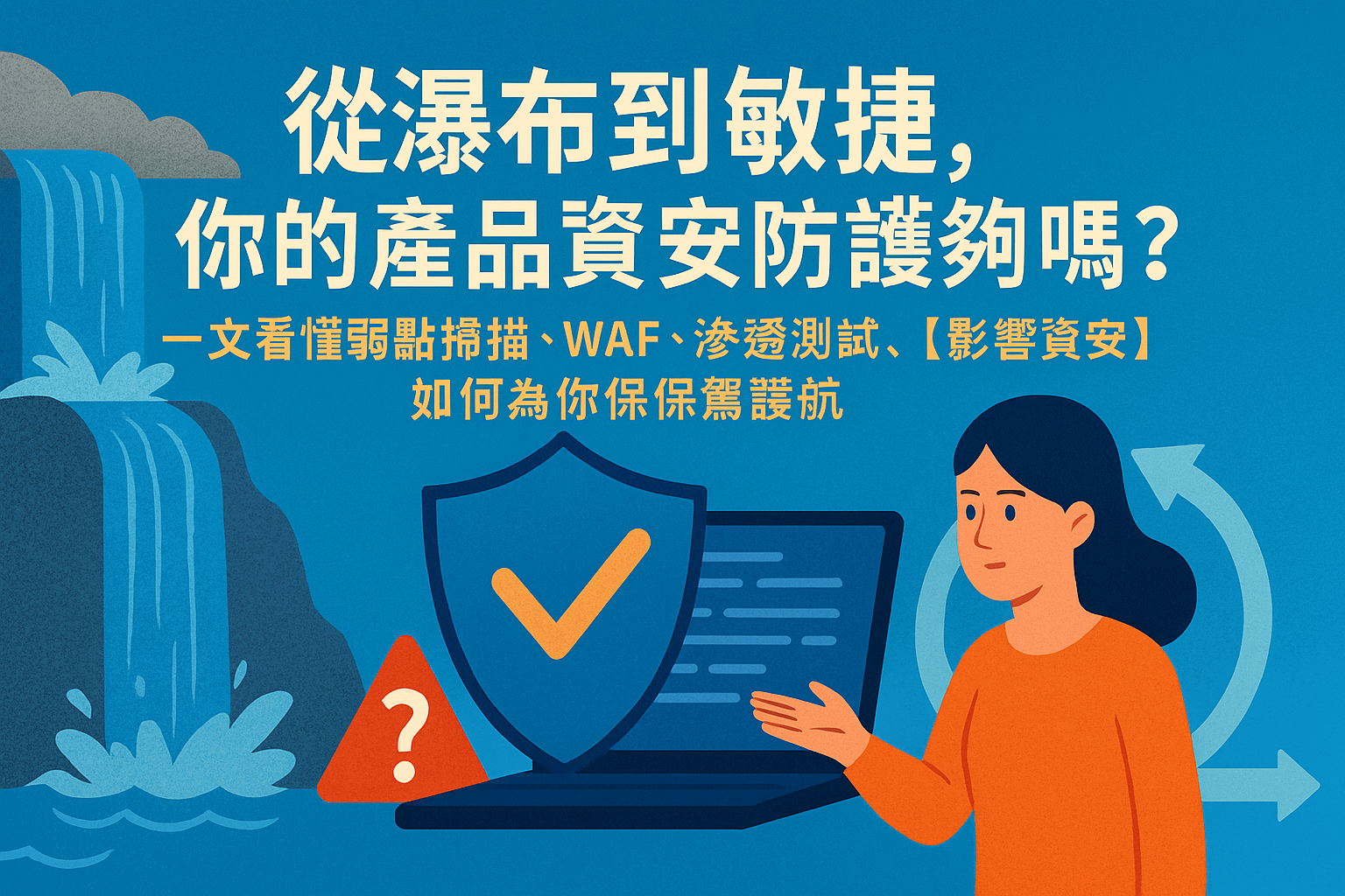 【資安思維_第三步曲】 從瀑布到敏捷,你的產品資安防護夠嗎?一文看懂弱點掃描、WAF、滲透測試,【影響資安】如何為你保駕護航! (From Waterfall to Agile, is your product’s security protection sufficient? Understand vulnerability scanning, WAF, and penetration testing in one article, and how “Effect Studio Cyber Security” safeguards you!)