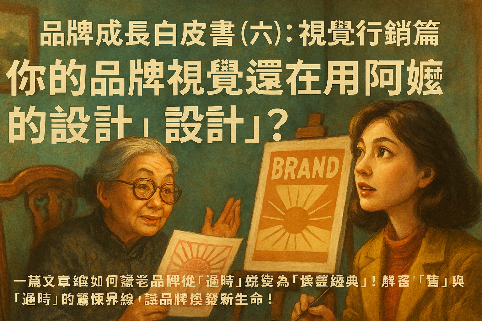 《品牌成長白皮書(六):視覺行銷篇》:你的品牌視覺還在用「阿嬤的設計」?一篇文章教你如何讓老品牌從「過時」蛻變為「懷舊經典」!解密「懷舊」與「過時」的驚悚界線,讓品牌煥發新生命!