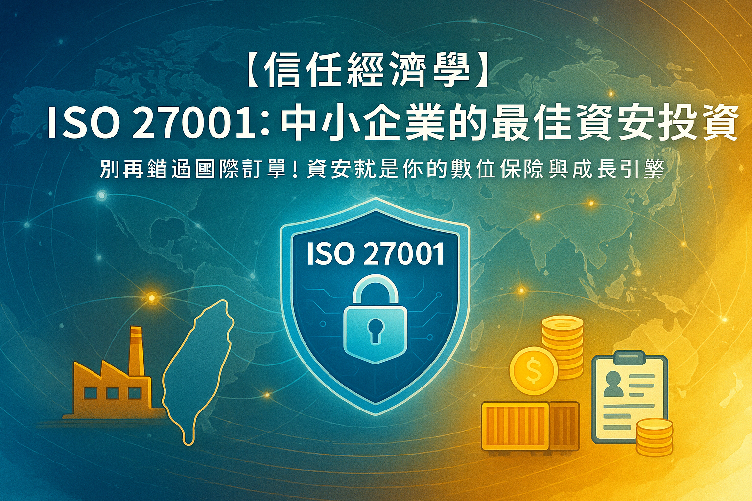【信任經濟學】別再錯過國際訂單!ISO 27001:台灣中小企業最划算的「資安投資」!Don’t Miss Out on International Orders! ISO 27001: The Most Cost-Effective “Cybersecurity Investment” for Taiwanese SMEs!
